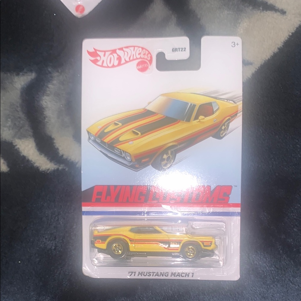 Mattel Hot Wheels '71 Mustang Mach 1 - Yellow and Black